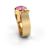 Afbeelding van Ring Nakia<br/>585 goud<br/>Roze saffier 8 mm