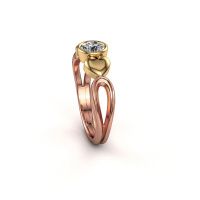 Image of Ring Lorrine 585 rose gold diamond 0.50 crt
