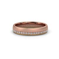 Image of Wedding ring WH0303L24AM<br/>585 rose gold ±4x1.7 mm<br/>Zirconia