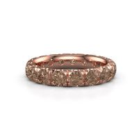 Image of Stackable Ring Jackie 3.7<br/>585 rose gold<br/>Brown Diamond 3.40 Crt