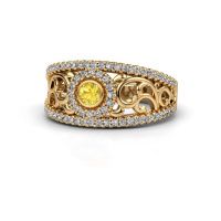 Image of Ring Lavona<br/>585 gold<br/>Yellow sapphire 3.4 mm