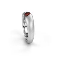 Image de Bague de fiançailles Hojalien 1<br/>950 platine<br/>Grenat 4 mm