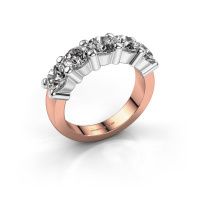 Afbeelding van Ring yasmin 5<br/>585 rosé goud<br/>Diamant 2.50 crt