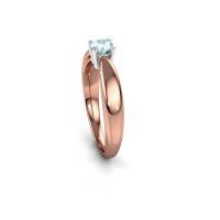 Image de Bague de fiançailles Nichole<br/>585 or rose<br/>Aigue-marine 4.2 mm