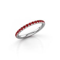 Image of Stackable Ring Jackie 1.7<br/>950 platinum<br/>Ruby 1.7 mm