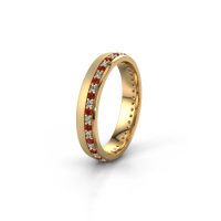 Afbeelding van Trouwring WH0303L24AM 585 goud robijn ±4x1.7 mm