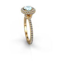 Image of Engagement ring Talitha RND 585 gold aquamarine 6.5 mm