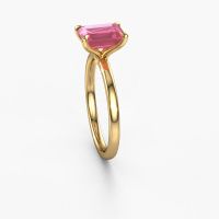 Bild von Verlobungsring Crystal Eme 1<br/>585 Gold<br/>Pink Saphir 8x6 mm