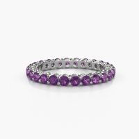 Image of Stackable ring Michelle full 2.4 585 white gold amethyst 2.4 mm