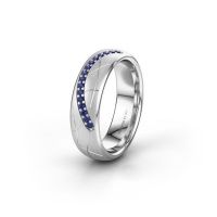 Image of Wedding ring WH2060L36CM<br/>585 white gold ±6x2.2 mm<br/>Sapphire