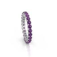 Image of Stackable ring Michelle full 2.7 950 platinum amethyst 2.7 mm