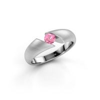 Image de Bague de fiançailles Hojalien 1<br/>950 platine<br/>Saphir rose 4 mm