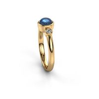 Afbeelding van Ring Muriel 585 goud blauw topaas 5 mm
