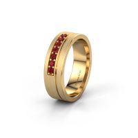 Image of Wedding ring WH0312L16AM<br/>585 gold ±6x1.7 mm<br/>Ruby