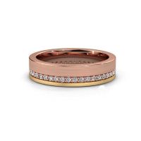 Image of Wedding ring WH0303L15BPM<br/>585 rose gold ±5x2 mm<br/>Zirconia 1.3 mm