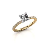 Afbeelding van Verlovingsring Crystal ASSC 2 585 goud diamant 1.18 crt