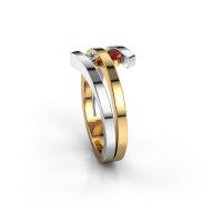 Image de Bague Synthia<br/>585 or jaune<br/>Rubis 2.5 mm