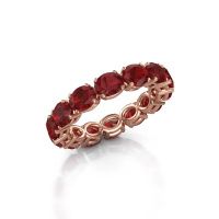 Bild von Ring vivienne ovl 5x4<br/>585 Roségold<br/>Rubin 5x4 mm
