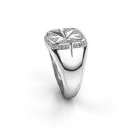 Afbeelding van Heren ring Ravi<br/>585 witgoud<br/>Lab-grown diamant 0.35 crt