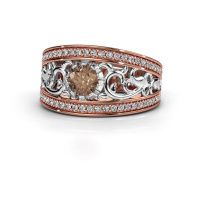 Image de Bague Marilee<br/>585 or rose<br/>Diamant brun 0.956 crt