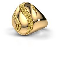 Image de Bague Vilma<br/>585 or jaune<br/>Saphir jaune 1.2 mm