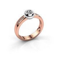 Afbeelding van Ring Charlotte Round<br/>585 rosé goud<br/>Diamant 0.340 crt