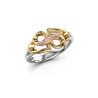 Image of Ring Rowie 585 white gold pink sapphire 0.9 mm