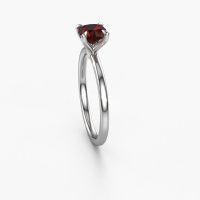 Image of Engagement Ring Crystal Cus 1<br/>585 white gold<br/>Garnet 5.5 mm