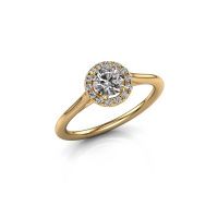 Image of Engagement ring seline rnd 1<br/>585 gold<br/>Zirconia 5 mm