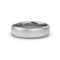 Image of Wedding ring WH2068M36BM<br/>585 white gold ±6x2 mm