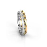 Image of Wedding ring WH0203L14BPM<br/>585 gold ±4x2 mm<br/>Yellow sapphire 1.3 mm