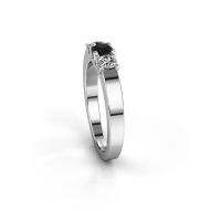 Afbeelding van Ring selina 1<br/>950 platina<br/>Zwarte diamant 0.54 crt