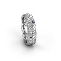 Image of Wedding ring WH2074L26D<br/>950 platinum ±6x2.4 mm<br/>Sapphire