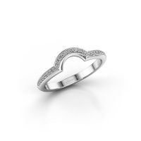 Afbeelding van Aanschuifring SRH0570C20H2<br/>585 witgoud<br/>Lab-grown diamant 0.135 crt