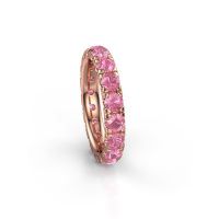 Image of Stackable Ring Jackie 3.4<br/>585 rose gold<br/>Pink sapphire 3.4 mm