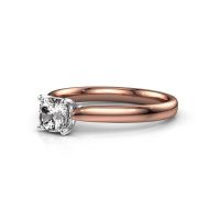 Afbeelding van Verlovingsring Mignon cus 1 585 rosé goud diamant 0.75 crt