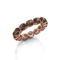 Bild von Ring vivienne ovl 5x4<br/>585 Roségold<br/>Rauchquarz 5x4 mm