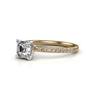 Afbeelding van Verlovingsring Crystal ASSC 2 585 goud diamant 1.18 crt