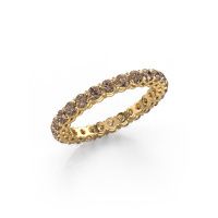 Image of Stackable ring Michelle full 2.4 585 gold brown diamond 1.43 crt