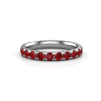 Image of Stackable Ring Jackie 2.7<br/>950 platinum<br/>Ruby 2.7 mm