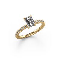 Image of Engagement Ring Crystal Eme 2<br/>585 gold<br/>Diamond 1.14 crt