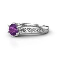 Image of Engagement ring shan<br/>950 platinum<br/>Amethyst 6 mm