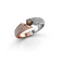 Image of Ring Hojalien 3<br/>585 rose gold<br/>Smokey quartz 4 mm