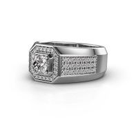 Image of Men's ring Pavan 375 white gold diamond 1.188 crt