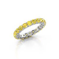Image of Stackable ring Michelle full 3.0 950 platinum yellow sapphire 3 mm