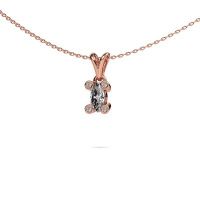 Afbeelding van Ketting Cornelia Marquis 585 rosé goud diamant 0.35 crt