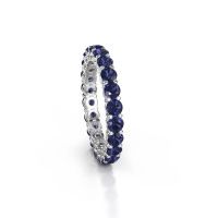 Image of Stackable ring Michelle full 3.0 585 white gold sapphire 3 mm