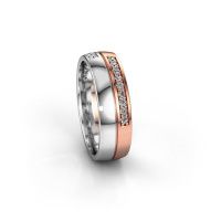 Image of Wedding ring WH0213L26AP<br/>585 rose gold ±6x1.7 mm<br/>Lab-grown diamond