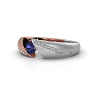 Image of Ring Hojalien 2<br/>585 rose gold<br/>Sapphire 4 mm