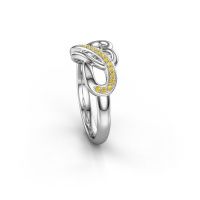Image of Ring Yael 925 silver yellow sapphire 1.1 mm